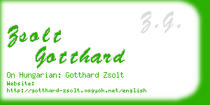 zsolt gotthard business card